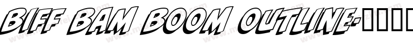 biff bam boom outline字体转换